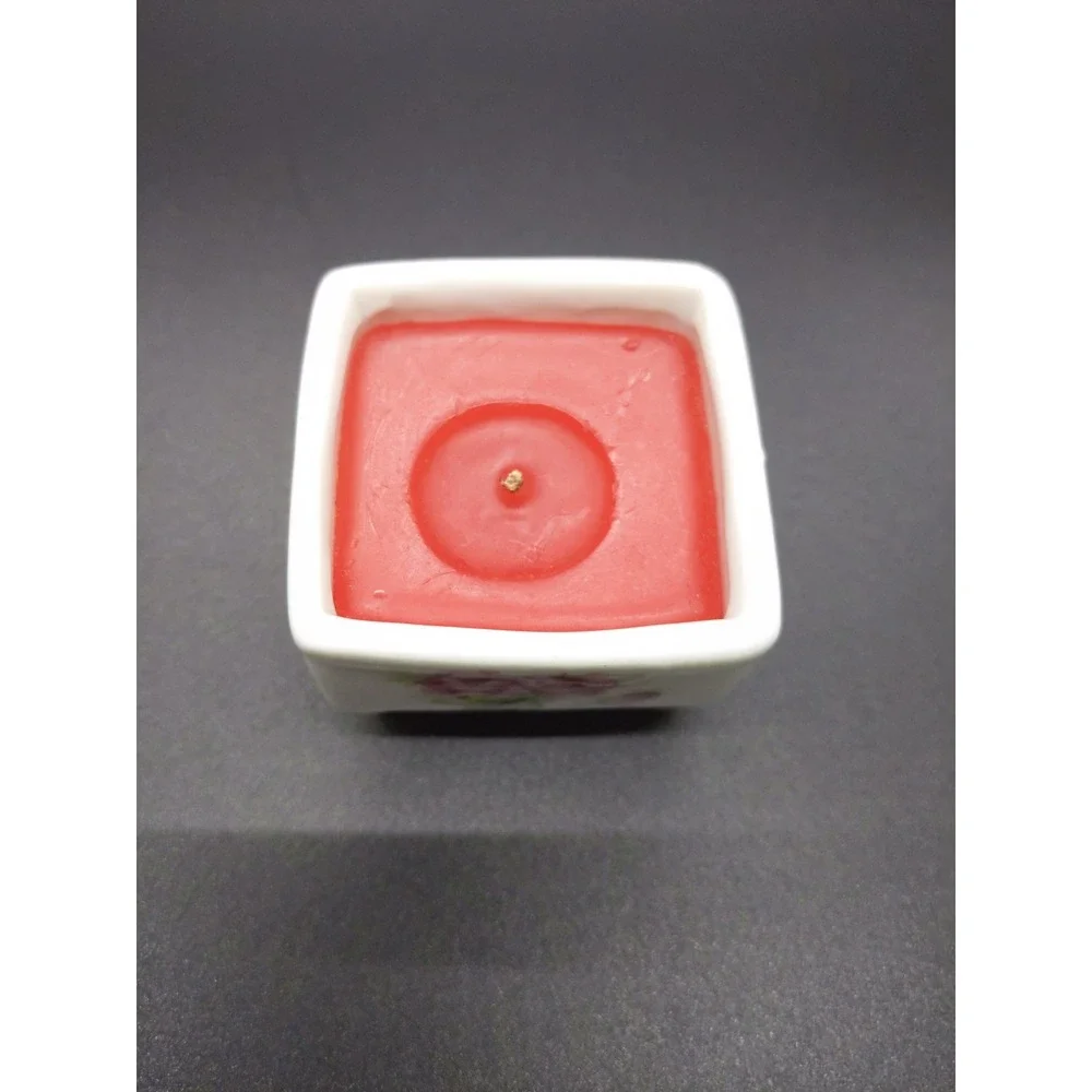 vtg Candle Holder‎ Roses Cottagecore Decor MCM Clawfoot Pink Rose Romantic Gift